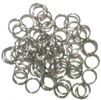 100 10mm Nickel Plated Split Rings